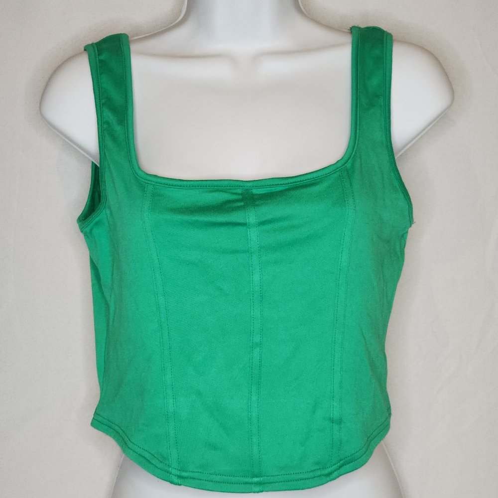 Rue 21 Green Crop Tank Top Size XL